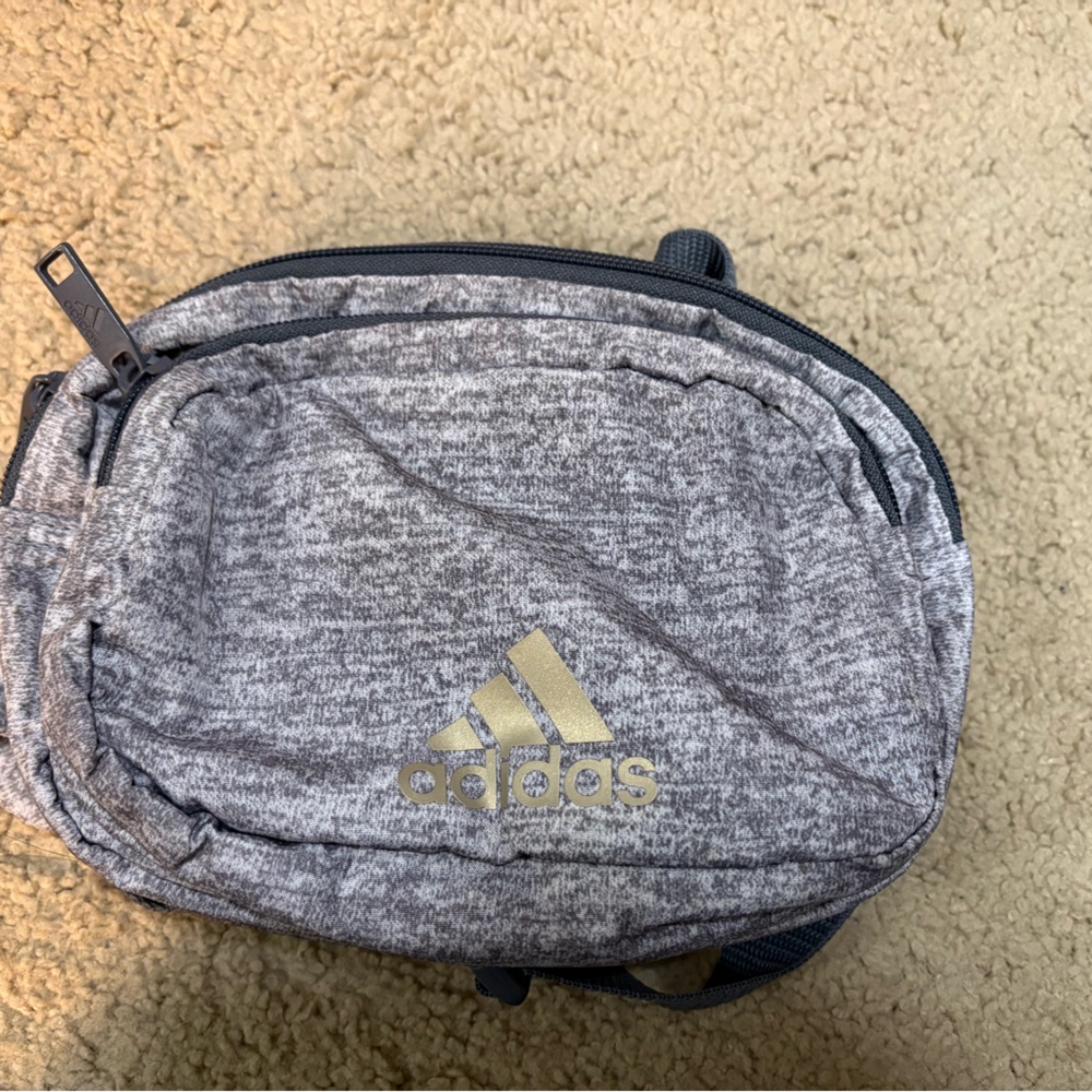 Adidas gray belt bag